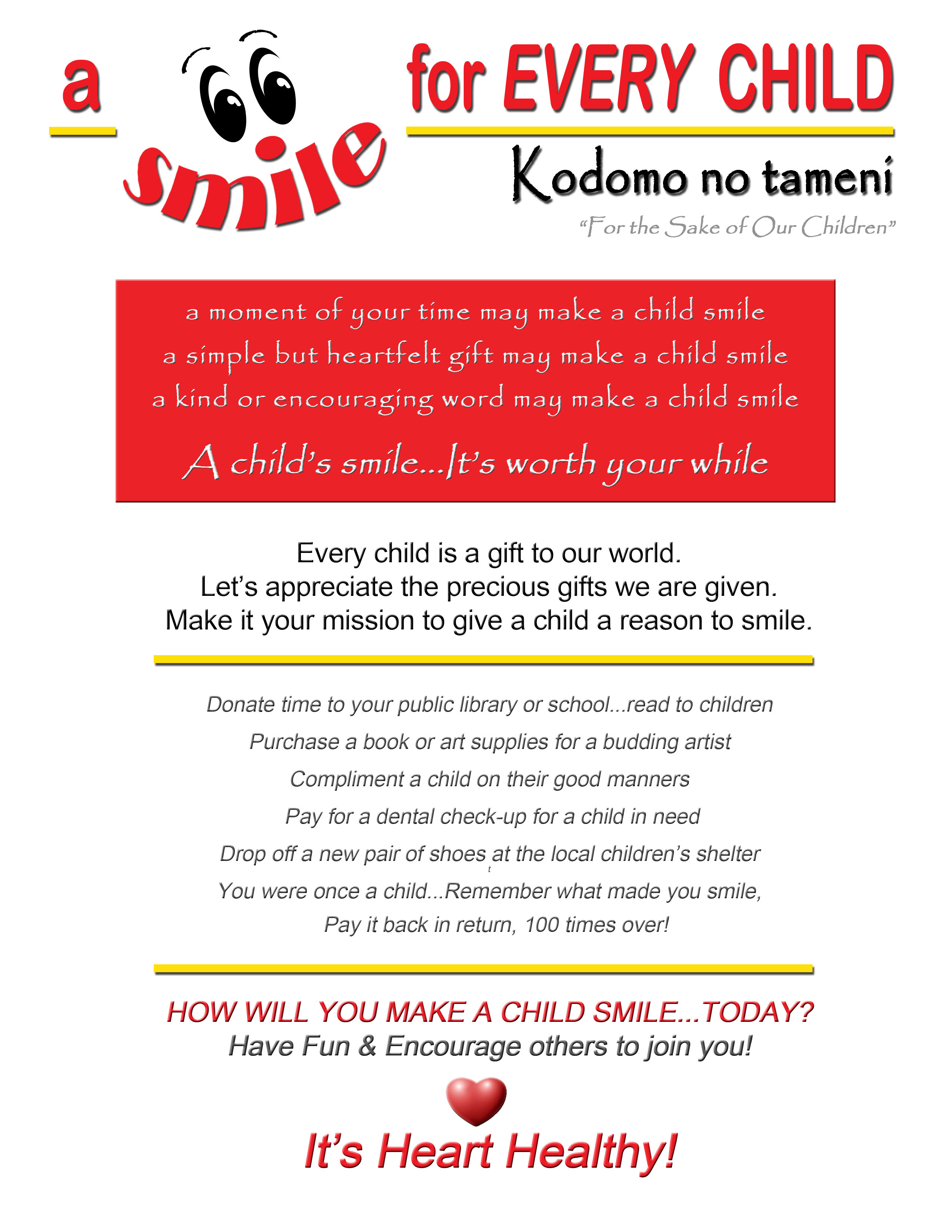 A Smile For Every Child poster